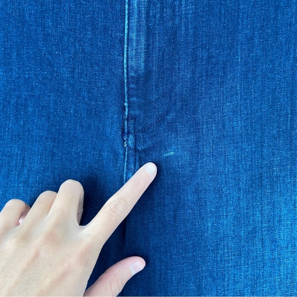 Pilcro Anthropologie Womens Blue Denim The Pier Relaxed Trouser Jeans Size 27 - Picture 5 of 16